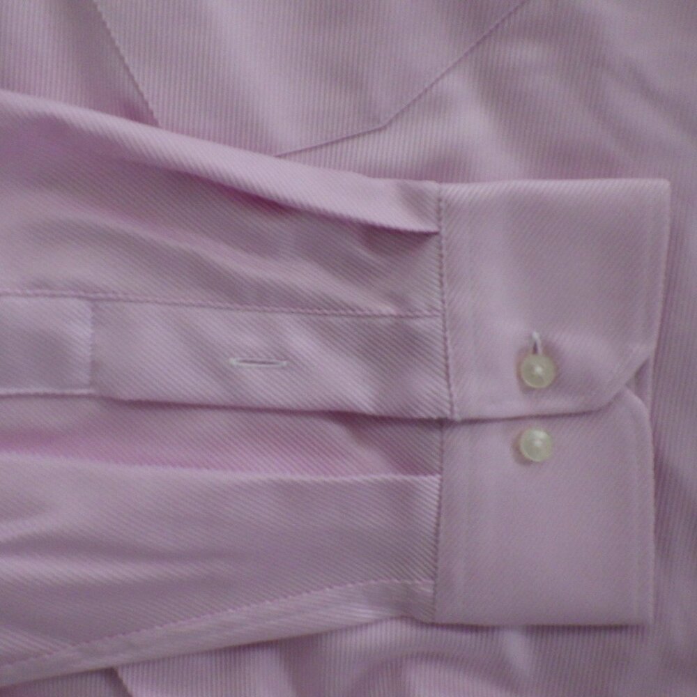 Jack Lipson Signature Men's Long Sleeve Dress Shirt Size L/18.5 Pink Dressy New - Picture 9 of 12